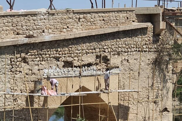 اثر تاریخی «پل خان» مرودشت مرمت می‌شود