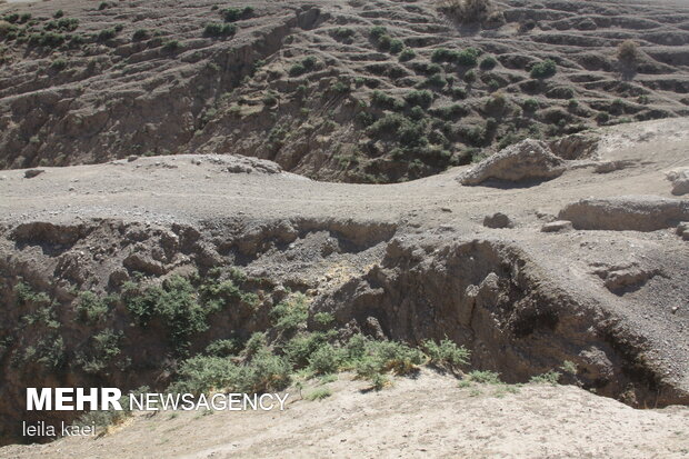 رانش زمین در روستای«تلخاب» ایلام
