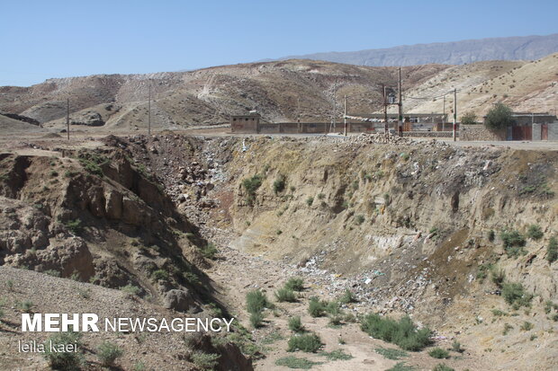 رانش زمین در روستای«تلخاب» ایلام
