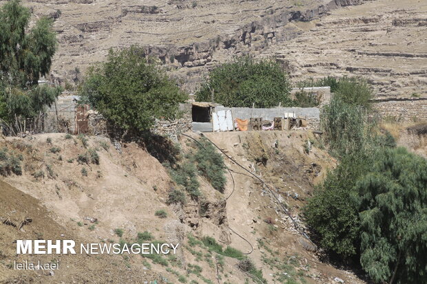 رانش زمین در روستای«تلخاب» ایلام
