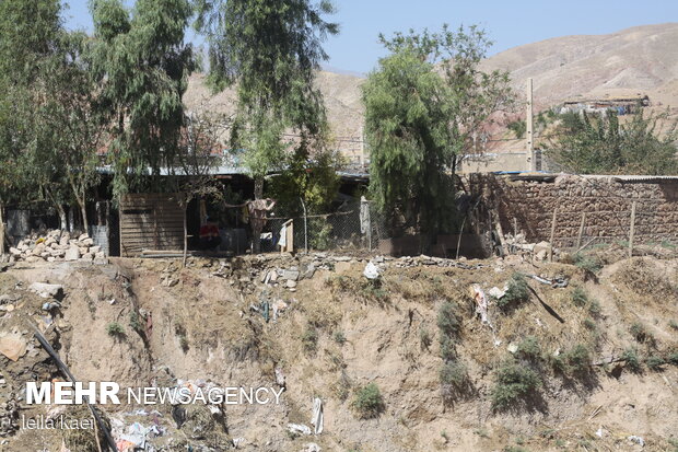 رانش زمین در روستای«تلخاب» ایلام
