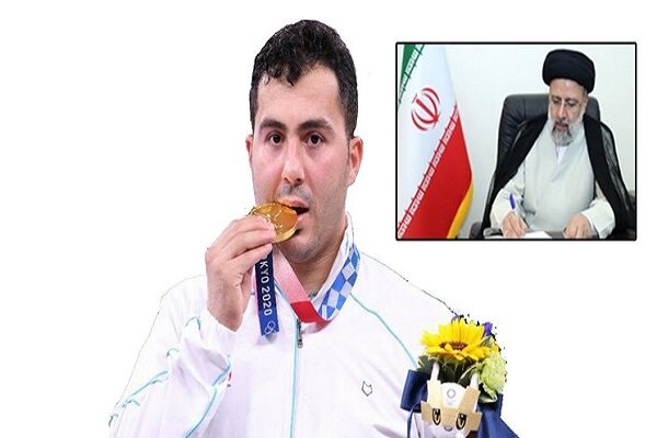 Raeisi felicitates Ganjzadeh's gold medal in Olympics