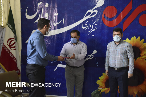 تجلیل از خبرنگاران خبرگزاری مهر استان فارس توسط مجموعه بسیج رسانه فارس