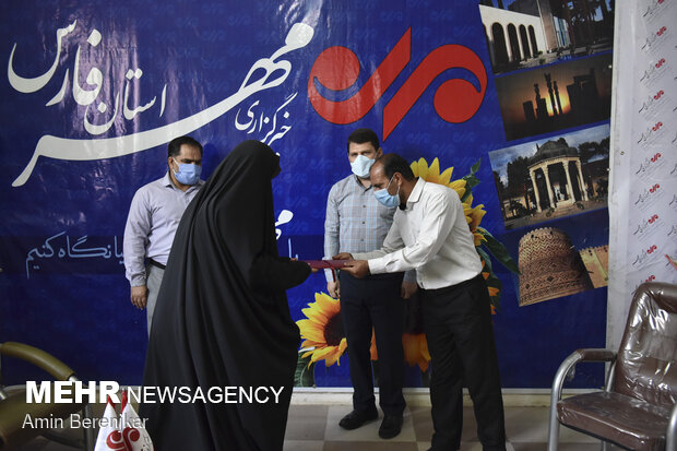 تجلیل از خبرنگاران خبرگزاری مهر استان فارس توسط مجموعه بسیج رسانه فارس