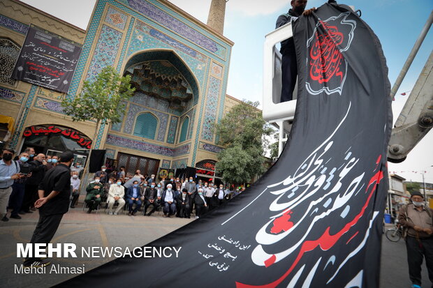  سیاه پوش شدن زنجان درآستانه آغاز محرم