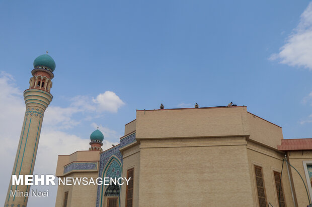 سیاه پوش شدن ارگ تبریز و مصلی اعظم حضرت امام خمینی(ره)تبریز