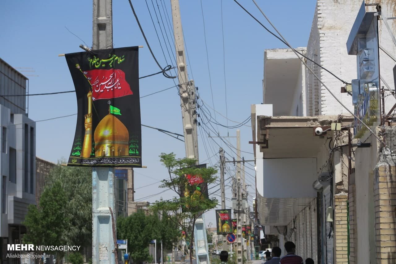 سیاه پوش شدن سیستان و بلوچستان در آستانه محرم