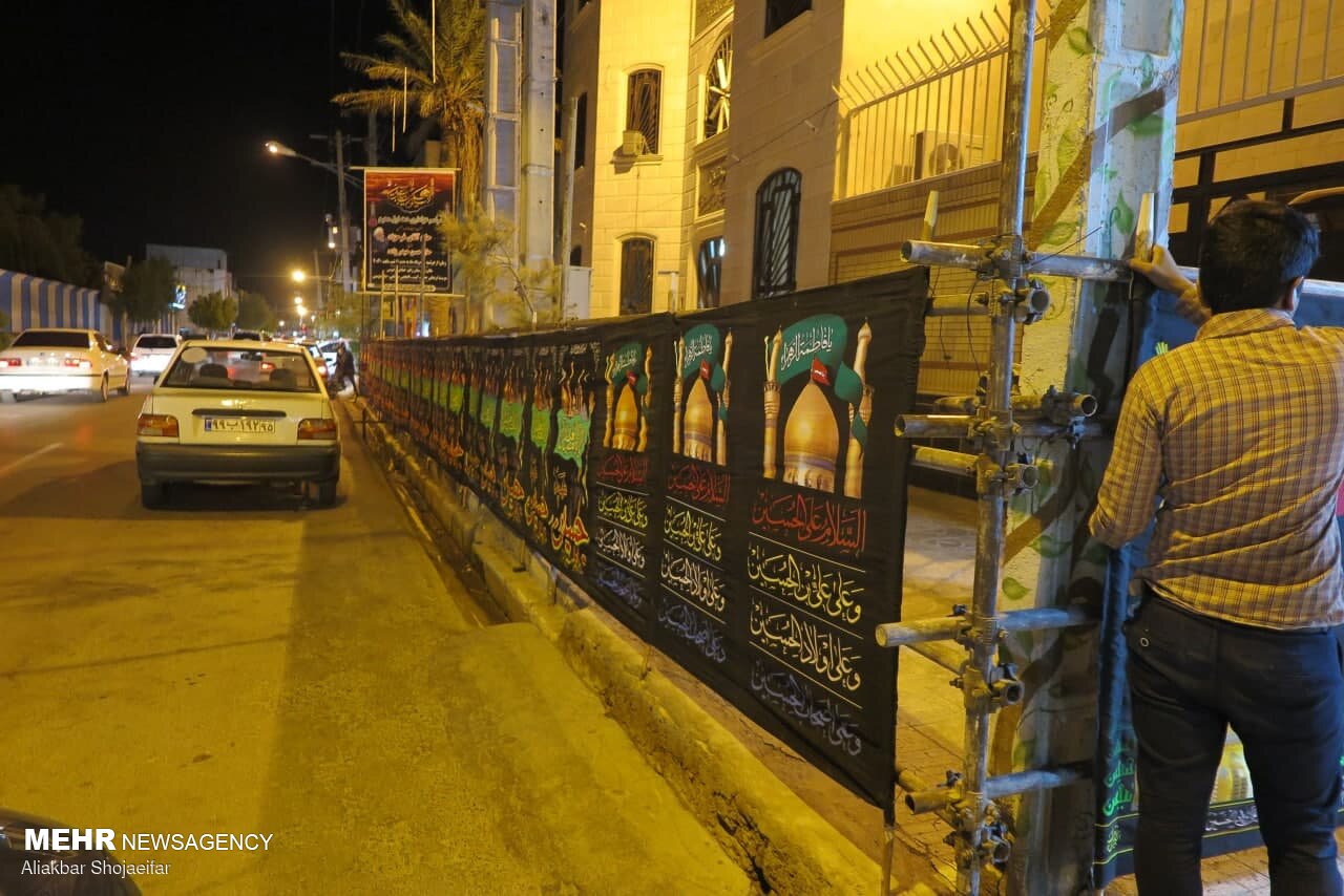 سیاه پوش شدن سیستان و بلوچستان در آستانه محرم