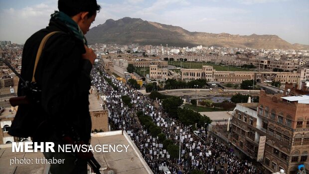 راهپیمایی گسترده ضد آمریکایی یمنی ها