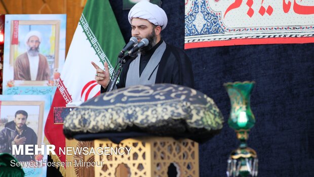 ‘Black Mourning Flag” hoisted in Imam Reza Shrine in Mashhad