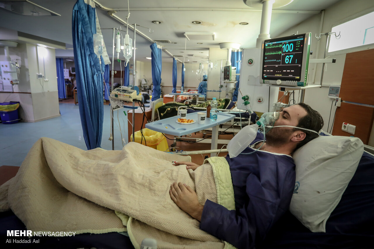 بستری کرونایی‌ها در البرز رکورد زد/ ۱۳۰۰ بیمار روی تخت بیمارستان