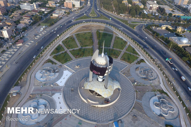 برج گرگان سیاهپوش عزای حسینی