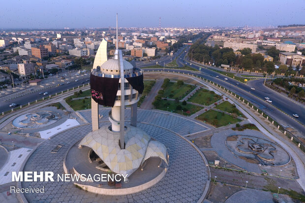 مراسم سیاه پوشی برج گرگان