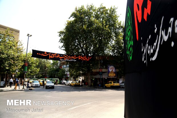 شهر ساری سیاهپوش عزای سالار شهیدان