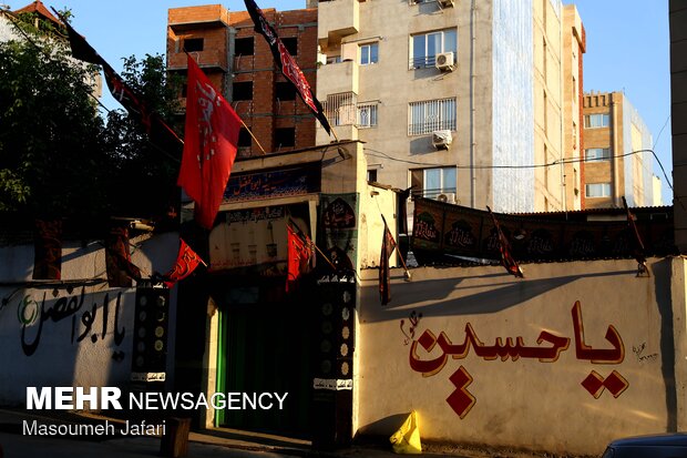 شهر ساری سیاه‌پوش عزای سالار شهیدان