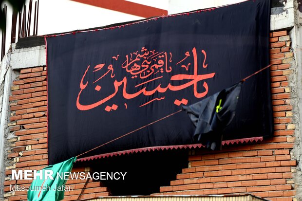 شهر ساری سیاهپوش عزای سالار شهیدان