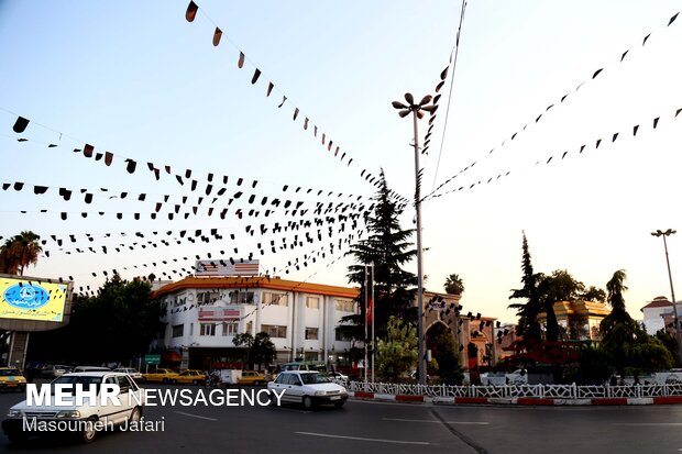 شهر ساری سیاهپوش عزای سالار شهیدان