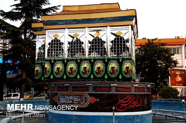 شهر ساری سیاهپوش عزای سالار شهیدان