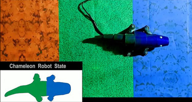 ربات آفتاب پرست خود را به رنگ محیط  اطراف در می آورد