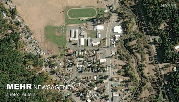 تصاویر ماهواره‌ای از بزرگ‌ترین آتش‌سوزی تاریخ کالیفرنیا