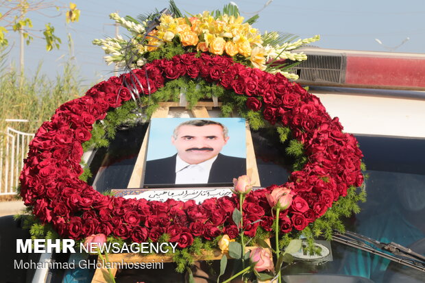 یازدهمین شهید مدافع سلامت استان بوشهر تشییع و خاکسپاری شد