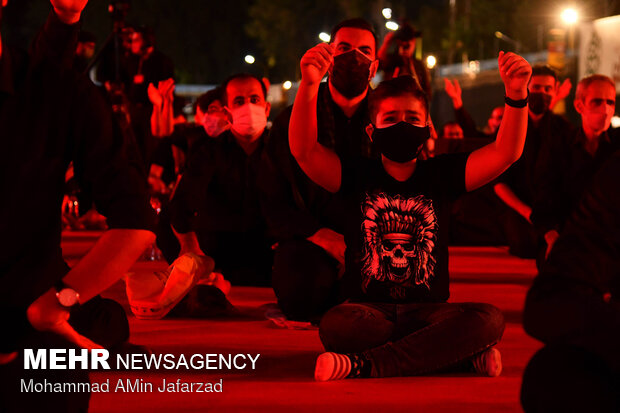 Mourning ceremonies of Muharram held by Tehraners 