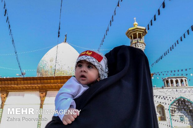 همایش شیرخوارگان حسینی در حرم مطهر شاهچراغ(ع)‎‎