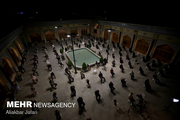 مراسم عزاداری شب چهارم محرم در مسجد جامع گلشن گرگان