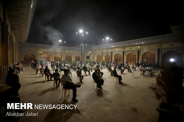 مراسم عزاداری شب چهارم محرم در مسجد جامع گلشن گرگان