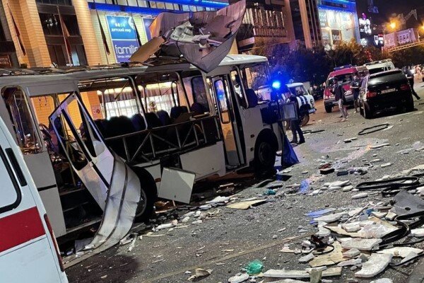 انفجار یک دستگاه اتوبوس مسافربری در شهر «وارونژ» روسیه