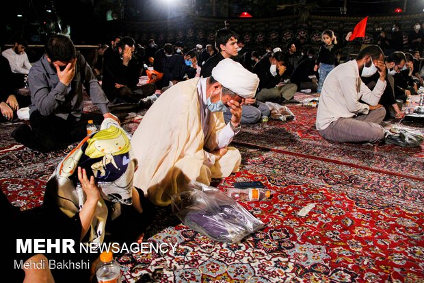 عزاداری هیئت ثارالله در مدرسه فیضیه قم