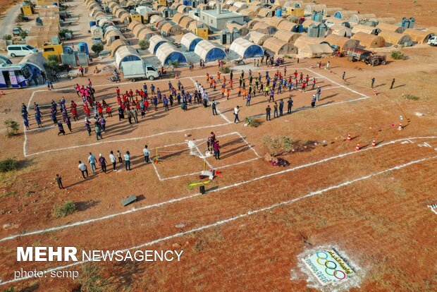 المپیک در کمپ آوارگان سوری