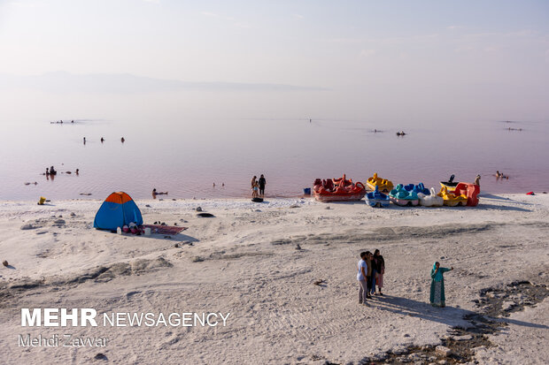 Lake Urmia these days amid pandemic