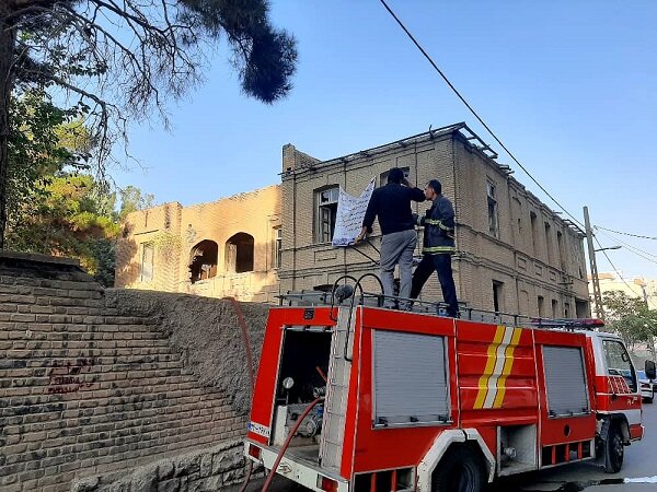 شعله چندباره آتش بر پیکره دومین بیمارستان تاریخی کشور