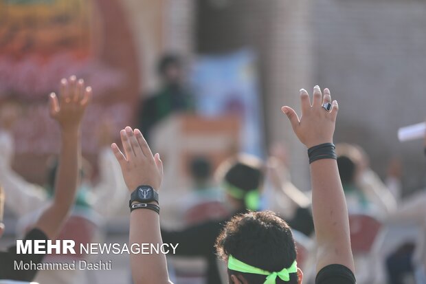 نوجوانان خوزستانی در سوگواره «احلی من العسل» حضور یافتند