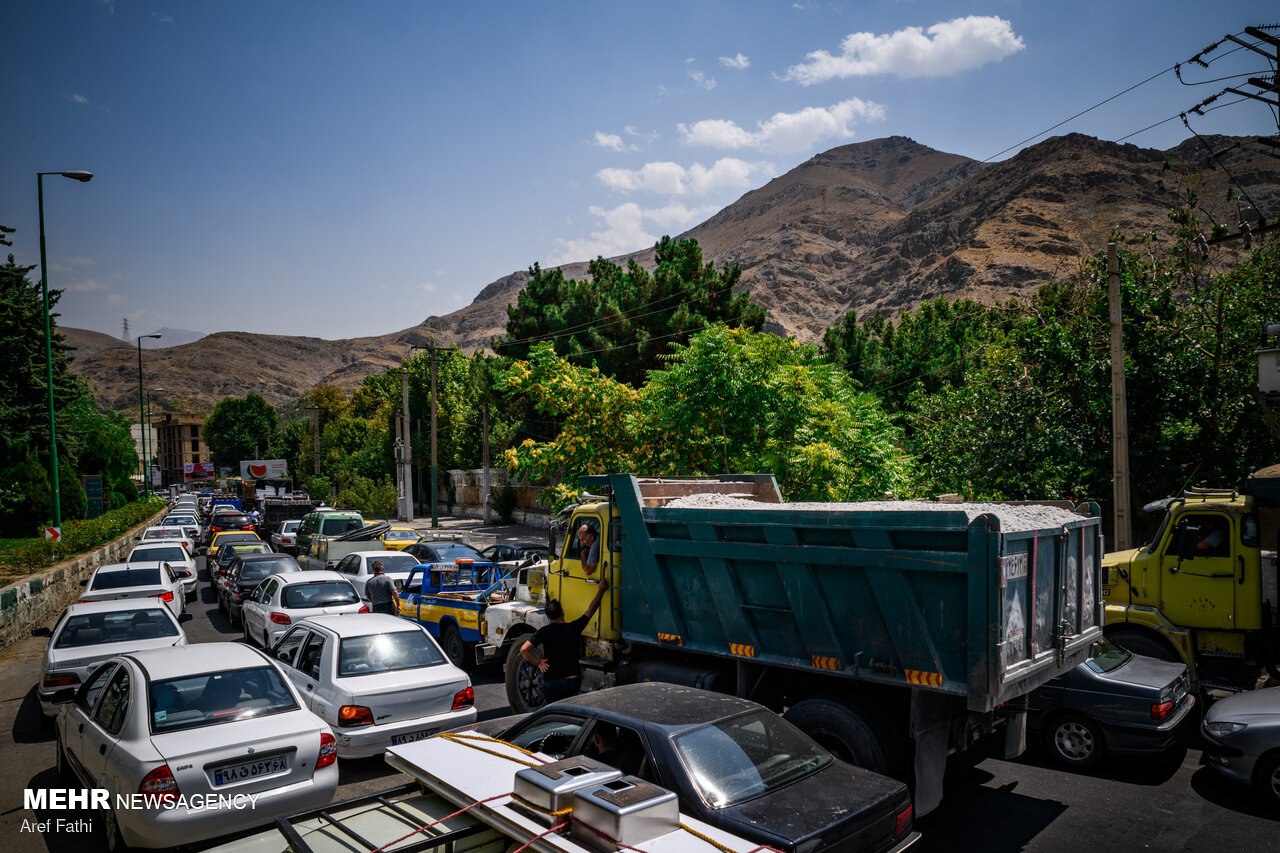 ترافیک سنگین در محور چالوس و آزادراه قزوین – کرج