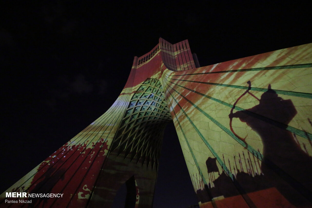 Mehr News Agency - Video-mapping on occasion of Muharram
