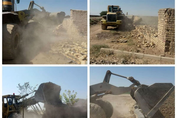 ۶۹ مورد ساخت و ساز غیرمجاز در اراضی کشاورزی شهریار تخریب شد