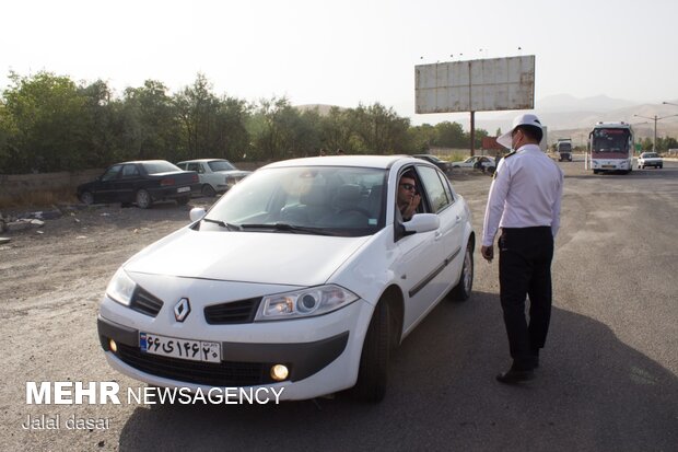 اجرای طرح منع تردد در مبادی ورودی مرکز کردستان
