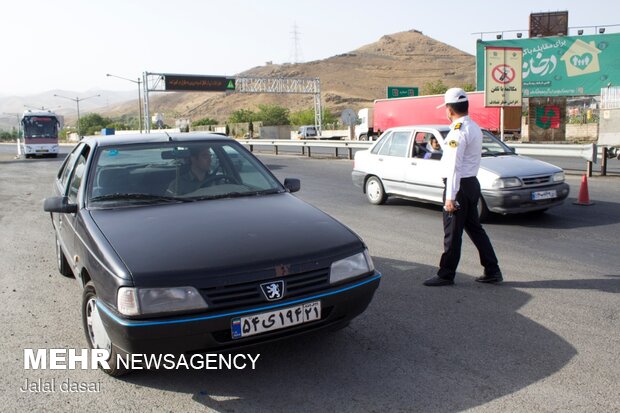 اجرای طرح منع تردد در مبادی ورودی مرکز کردستان
