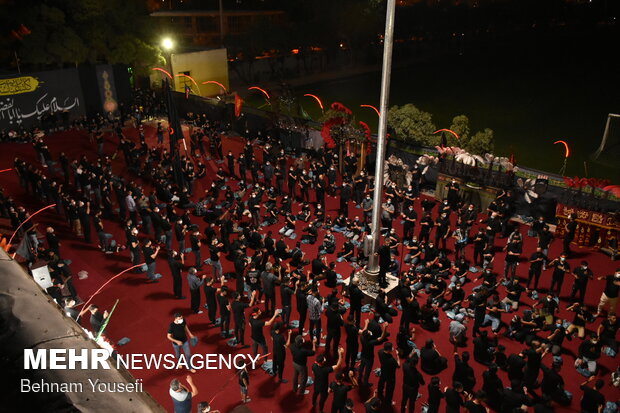 عزاداری شب عاشورا در اراک