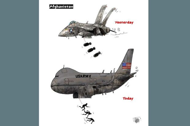 «موضوعات روز افغانستان» سوژه کارتون‌های شجاعی طباطبایی شد
