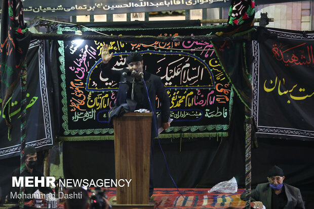 عزاداری محله اسلام آباد گرمی در فضای باز