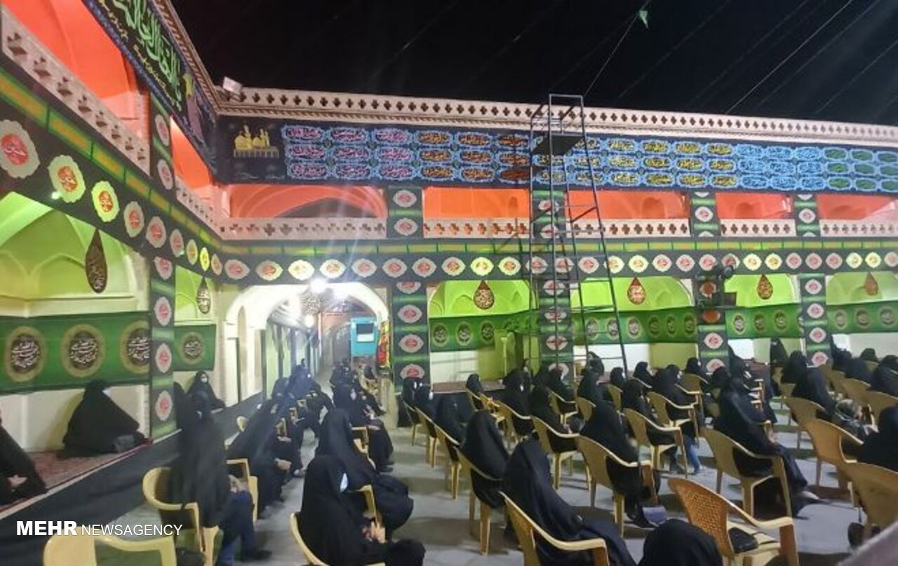 برگزاری مراسم عزاداری در خیمه سبز حسینی زواره اردستان