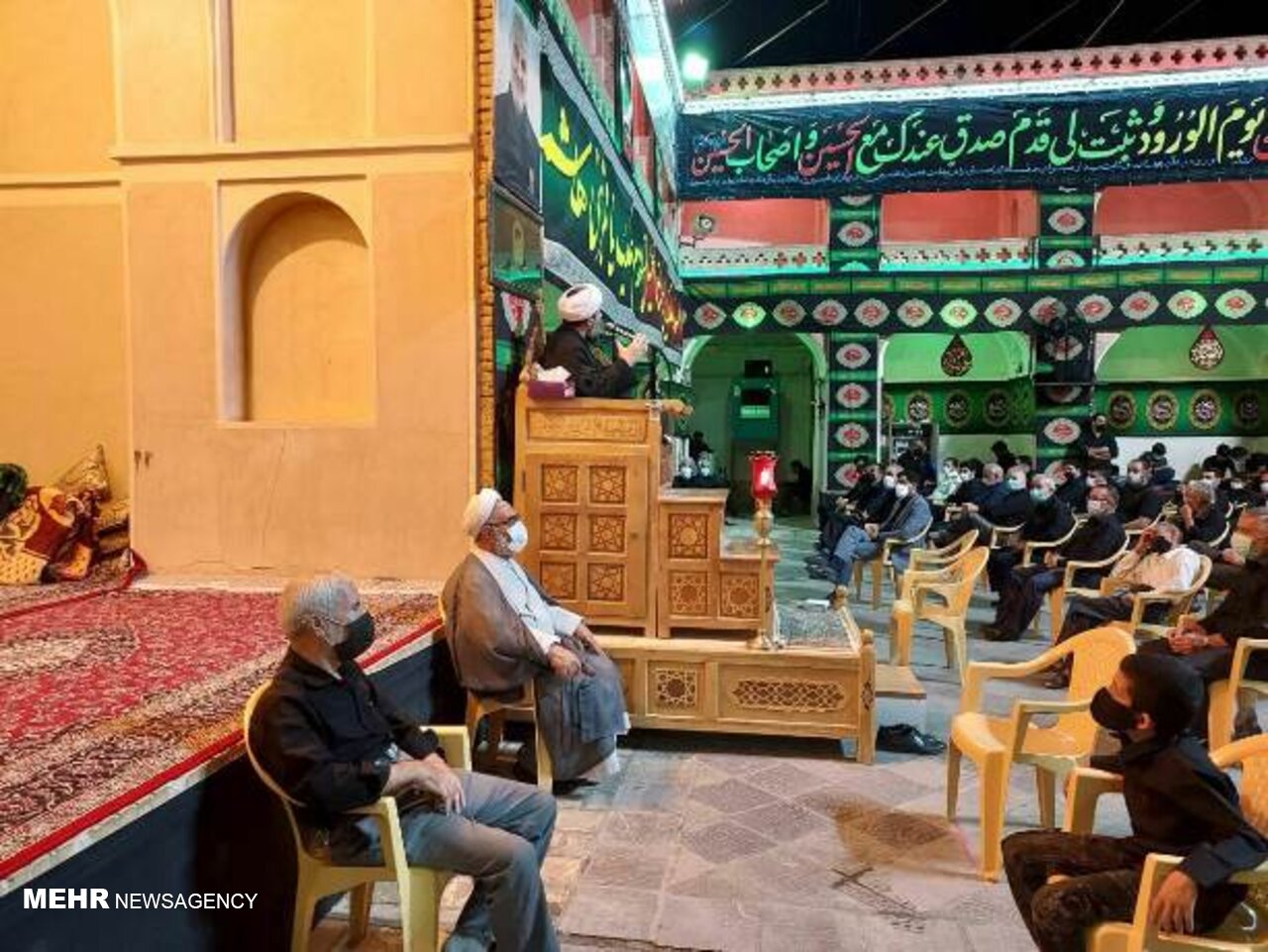 برگزاری مراسم عزاداری در خیمه سبز حسینی زواره اردستان