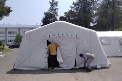 تجهیز و راه اندازی مجتمع درمانی در مناطق زلزله زده هرمزگان