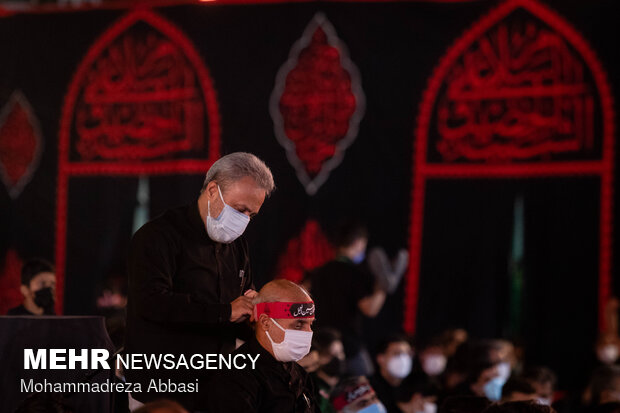 مراسم عزاداری شب عاشورای حسینی(ع) در تهران