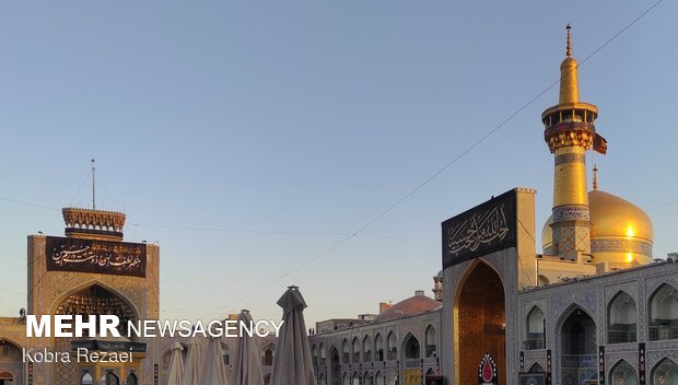 Imam Reza holy shrine in Tasu'a Day