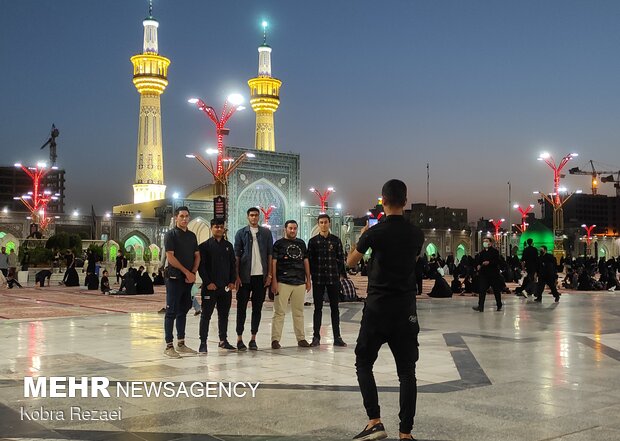 Imam Reza holy shrine in Tasu'a Day