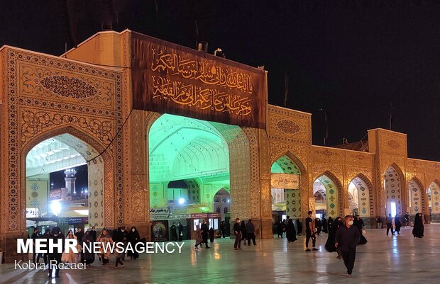 Imam Reza holy shrine in Tasu'a Day